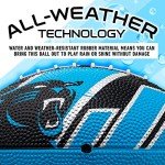 Franklin Sports NFL Carolina Panthers Football - Youth Football - Mini 8.5" Rubber Ball - Perfect for Kids - Team Logos and Colors