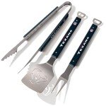 YouTheFan NFL Houston Texans Spirit Series 3-Piece BBQ Set Stainless Steel, 22" x 9"