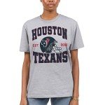 Junk Food Clothing x NFL - Houston Texans - Team Helmet - Unisex Adult Short Sleeve Fan T-Shirt for Men and Women - Size Large
