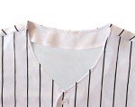 TIFIYA New York Jeter 2 Stripes Baseball Jersey NY Softball Short Sleeve Button Shirts for Youth Men Women T190-White-L