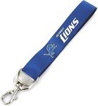 aminco NFL Detroit Lions Deluxe Wristlet Keychain 8 inches