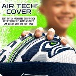Franklin Sports NFL Seattle Seahawks Football - Youth Mini Football - 8.5" Junior Size Ball - SPACELACE Easy Grip Texture- Perfect for Kids