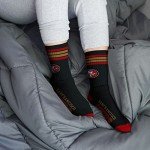 For Bare Feet NFL 4 Stripe Deuce Crew Sock, San Francisco 49ers, Large