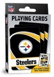 MasterPieces - NFL Playing Cards, Officially Licensed Pittsburgh Steelers Football Deck, Family Games for Adults and Kids, Standard Index