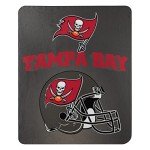 NORTHWEST NFL Tampa Bay Buccaneers Gridiron Fleece Throw, 50-inches x 60-inches