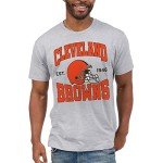 Junk Food Clothing x NFL - Cleveland Browns - Team Helmet - Unisex Adult Short Sleeve Fan T-Shirt for Men and Women - Size X-Large