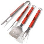 YouTheFan NFL Cleveland Browns Spirit Series 3-Piece BBQ Set Stainless Steel, 22" x 9"