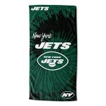 Northwest NFL New York Jets Unisex-Adult Beach Towel, 30" x 60", Psychedelic