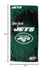 Northwest NFL New York Jets Unisex-Adult Beach Towel, 30" x 60", Psychedelic
