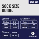 For Bare Feet NFL 4 Stripe Deuce Crew Sock, New Orleans Saints, Medium