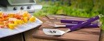 YouTheFan NFL Minnesota Vikings Spirit Series 3-Piece BBQ Set , Stainless Steel, 22" x 9"