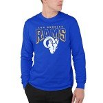Junk Food Clothing x NFL - Los Angeles Rams - Bold Logo - Unisex Adult Long Sleeve T-Shirt for Men and Women - Size Medium