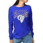 Junk Food Clothing x NFL - Los Angeles Rams - Bold Logo - Unisex Adult Long Sleeve T-Shirt for Men and Women - Size Medium