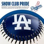 Franklin Sports Los Angeles Dodgers MLB Team Baseball - MLB Team Logo Soft Baseballs - Toy Baseball for Kids - Great Decoration for Desks and Office