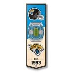 YouTheFan NFL Jacksonville Jaguars 3D Stadium 6x19 Banner - TIAA Bank Field