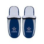 FOCO Dallas Cowboys NFL Mens Sherpa Slide Slippers - L