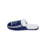 FOCO Dallas Cowboys NFL Mens Sherpa Slide Slippers - L