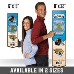 YouTheFan NFL Jacksonville Jaguars 3D Stadium 6x19 Banner - TIAA Bank Field