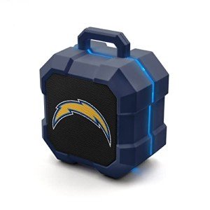 SOAR NFL Shockbox LED Wireless Bluetooth Speaker, Los Angeles Chargers