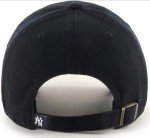 47 MLB Black/Black Clean Up Adjustable Hat Cap, Adult One Size (New York Yankees)