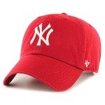 MLB New York Yankees Men's '47 Brand Clean Up Cap, Red, One-Size