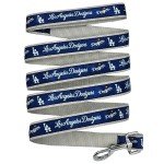 MLB PET Leash, Large, Los Angeles Dodgers Dog Leash, Baseball Team Leash for Dogs & Cats. A Shiny & Colorful Dog & Cat Leash with Emboridered Team Name/Logo Licensed by the MLB