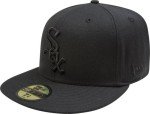 MLB Chicago White Sox Black on Black 59FIFTY Fitted Cap, 7 1/4