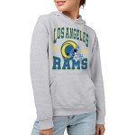 Junk Food Clothing x NFL - Los Angeles Rams - Team Helmet - Unisex Adult Pullover Fleece Hoodie for Men and Women - Size Medium