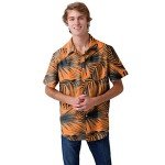 FOCO Cincinnati Bengals NFL Mens Hawaiian Button Up Shirt - XXL