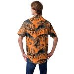 FOCO Cincinnati Bengals NFL Mens Hawaiian Button Up Shirt - XXL