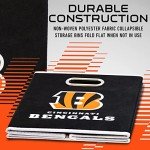 Franklin Sports Cincinnati Bengals NFL Storage Bin - Collapsible Cube Container + Basket - NFL Office, Bedroom + Living Room Décor - Folding Storage Bin for Football Fans - 11"x11"