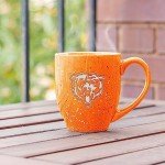 Rico Industries NFL Football Chicago Bears Alternate 16 oz Team Color Laser Engraved Speckled Ceramic Coffee Mug