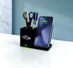 SOAR NFL Wireless Charger and Desktop Organizer, Baltimore Ravens
