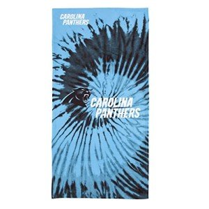 Northwest NFL Carolina Panthers Unisex-Adult Beach Towel, 30" x 60", Psychedelic