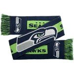 FOCO NFL Seattle Seahawks - 2016 Big Logo Scarf, One Size, Team Colors,Green