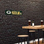 Rico Industries NFL Green Bay Packers 16-inch Plastic Street Sign Décor