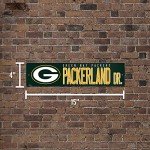 Rico Industries NFL Green Bay Packers 16-inch Plastic Street Sign Décor