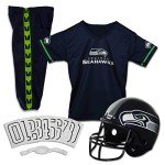 Franklin Sports Seattle Seahawks Kids NFL Uniform Set - Youth NFL Team Jersey, Helmet, Pants + Apparel Costume - Official Gear -Youth Medium