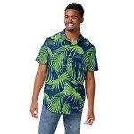 FOCO Seattle Seahawks NFL Mens Hawaiian Button Up Shirt - XL