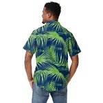 FOCO Seattle Seahawks NFL Mens Hawaiian Button Up Shirt - XL