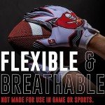Franklin Sports Tampa Bay Buccaneers Youth NFL Football Receiver Gloves - Receiver Gloves for Kids - NFL Team Logos and Silicone Palm - Youth S/XS Pair