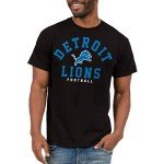 Junk Food Clothing x NFL - Detroit Lions - Classic Team Logo - Unisex Adult Short Sleeve Fan T-Shirt for Men and Women - Size X-Large