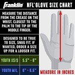 Franklin Sports Tampa Bay Buccaneers Youth NFL Football Receiver Gloves - Receiver Gloves for Kids - NFL Team Logos and Silicone Palm - Youth S/XS Pair