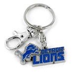 Aminco NFL Detroit Lions Heavyweight Keychain,Blue