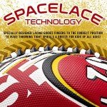 Franklin Sports NFL San Francisco 49ers Football - Youth Mini Football - 8.5" Junior Size Ball - SPACELACE Easy Grip Texture- Perfect for Kids