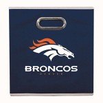 Franklin Sports NFL Denver Broncos Collapsible Storage Bin NFL Folding Cube Storage Container Fits Bin Organizers Fabric NFL Team Storage Cubes One Size