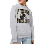 Junk Food Clothing x NFL - Pittsburgh Steelers - Team Helmet - Unisex Adult Pullover Fleece Hoodie for Men and Women - Size XX-Large