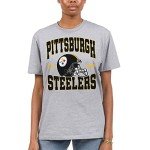 Junk Food Clothing x NFL - Pittsburgh Steelers - Team Helmet - Unisex Adult Short Sleeve Fan T-Shirt for Men and Women - Size X-Large