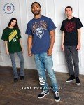 Junk Food Clothing x NFL - New York Jets - Team Helmet - Unisex Adult Short Sleeve Fan T-Shirt for Men and Women - Size X-Large