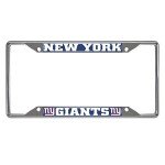 FANMATS 21384 New York Giants Chrome Metal License Plate Frame, Team Colors, 6.25in x 12.25in